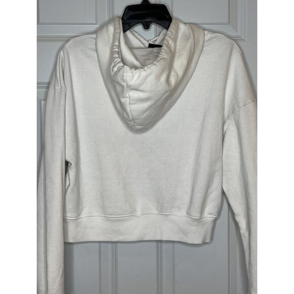 Chemistry‎ White Graphic Hoodie Poetic Justice Size Large Crop 2Pac - Picture 3 of 7